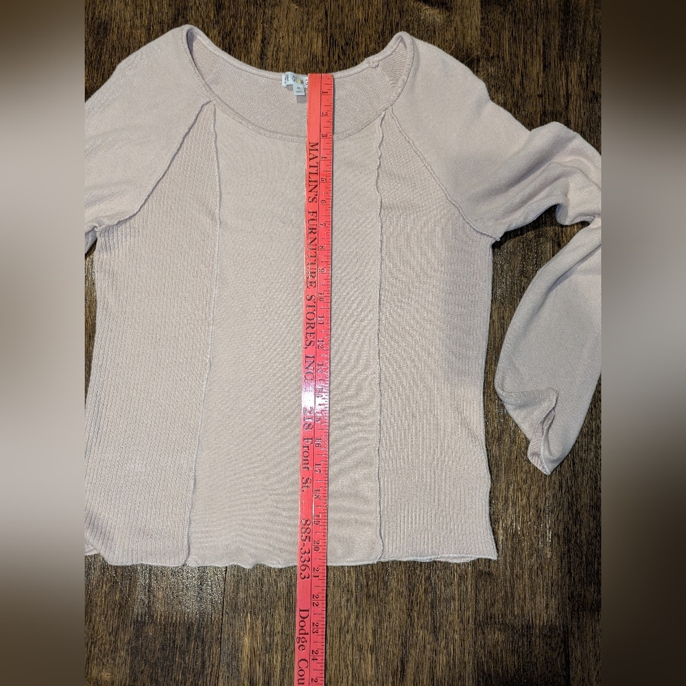 Love Women's Light Pink Long Sleeve Sweater - Picture 6 of 6